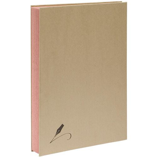 Vloeiboek exacompta 22209e karton 24x32cm bruin harmonicarug 20 vakken 2-gaats