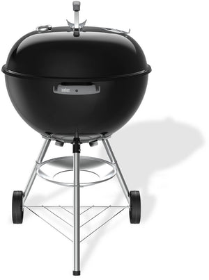Weber bar-b kettle - ø 57 cm grillrooster - houtskoolbarbecue - zwart - asopvangschaal - 2 duurzame weersbestendige wielen - dekselthermometer - 2 gereedschapshaken - kras- en roestbestendig