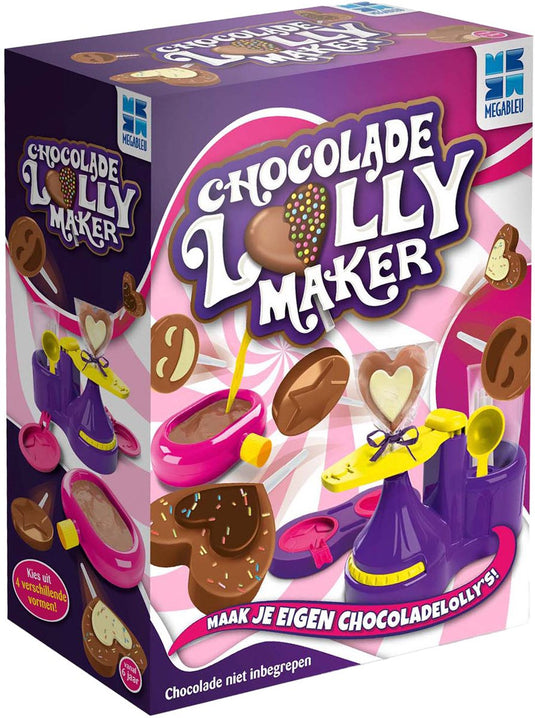 Megableu chocolade lolly maker - creatief speelgoed met chocolade - maak je eigen chocolade lolly's - knutselset voor kinderen - vanaf 6 jaar - origineel cadeau