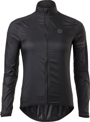 Agu wind fietsjack ii essential dames - zwart - s - winddicht - two-way rits