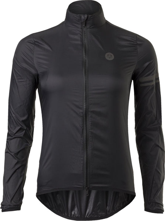 Agu wind fietsjack ii essential dames - zwart - s - winddicht - two-way rits