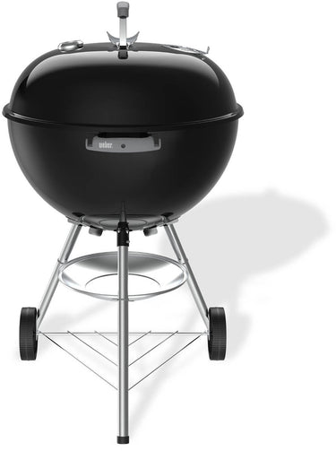 Weber bar-b kettle - ø 57 cm grillrooster - houtskoolbarbecue - zwart - asopvangschaal - 2 duurzame weersbestendige wielen - dekselthermometer - 2 gereedschapshaken - kras- en roestbestendig