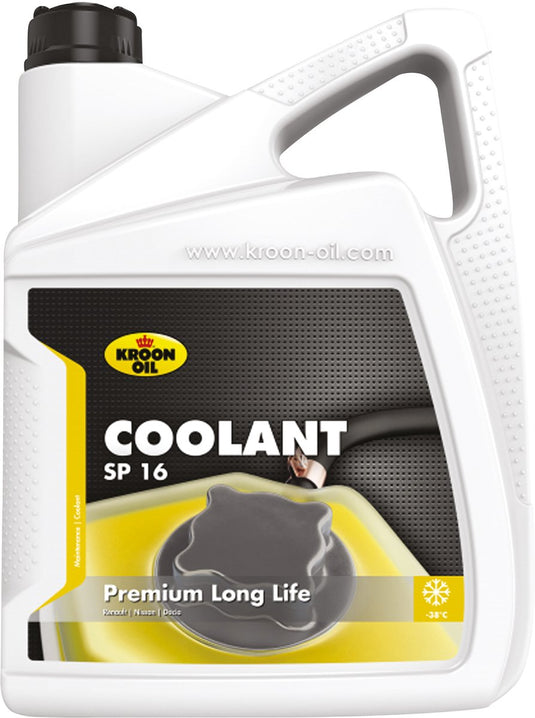 Kroon-oil coolant sp 16 - long life koelvloeistof - vorstbeveiliging - 5 liter - fluorescerend geel