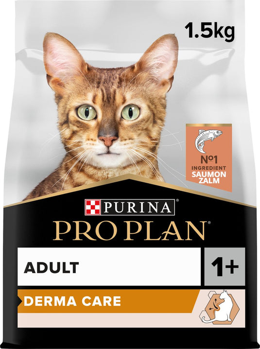 Pro plan elegant adult derma care - kattenvoer droogvoer - zalm - 1.5 kg