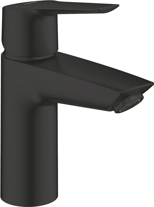 Grohe start wastafelkraan - waterbesparend - lage uitloop - met push-open waste - mat zwart