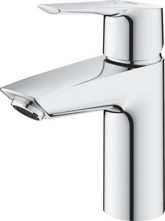 Grohe start wastafelkraan - waterbesparend - lage uitloop - met push-open waste - chroom