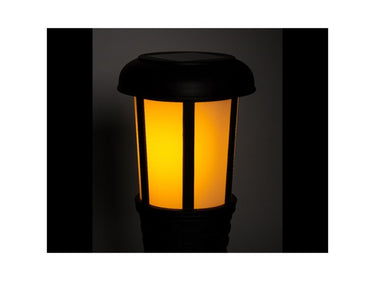 Lumineo led solar fakkel ã˜10-h61cm met schakellar en 6 uurs timer