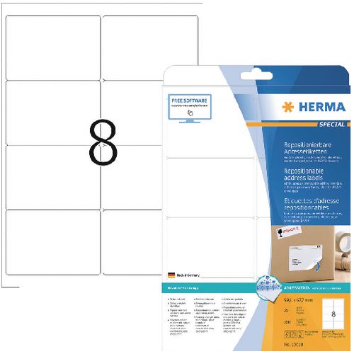 Etiketten herma