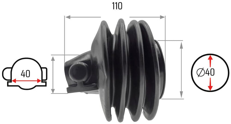 Load image into Gallery viewer, Nb parts vouwbalg bellows 40 70 mm nb-parts
