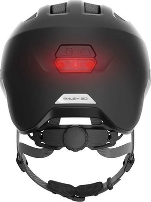 Abus fietshelm smiley 3.0 ace led velvet black m - 50-55 cm - zwart - geschikt voor gebruik op kinderfietsen - 250 g