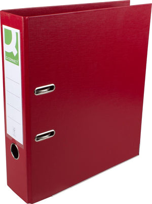 Q-connect ordner, voor ft a4, volledig uit pp, rug van 8 cm, bordeaux