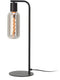 Eglo majone tafellamp - e27 - 50,5 cm - zwart grijs - smoke glas - rookglas