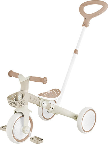 Globber 3in1 driewieler en oefenfiets - learning trike - 12 tot 36 maanden - gerecycleerd kunststof - zandkleur
