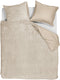 Ambiante plush teddy dekbedovertrek - lit jumeaux - 240x200 220 - zand