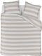 Riviera maison striped dekbedovertrek - lits-jumeaux xl - 260x200 220 - zand
