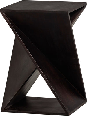 Woood bijzettafel ikem - acacia - donkerbruin - 61x41x41 cm