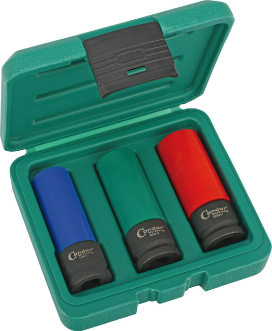 Condor wielmoer dopsleutel wheel-nut inserts 3-tlg. magnetic