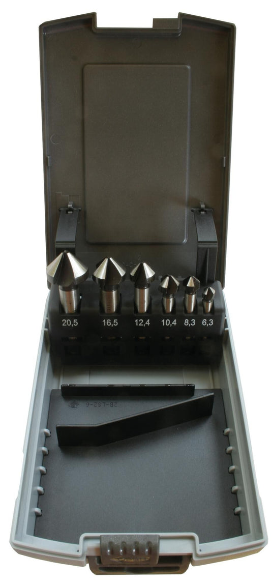 Pro kegelverzinkboor set set of countersinks din 3 6-tlg