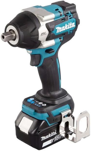 Makita dtw701rtj | 18v | accu slagmoersleutel | 1 2 met verende borgpen | 2 x 5.0 ah accu + snellader | in mbox