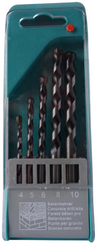 Pro set speciaalboren 2055 concrete twist drill set 5tlg.