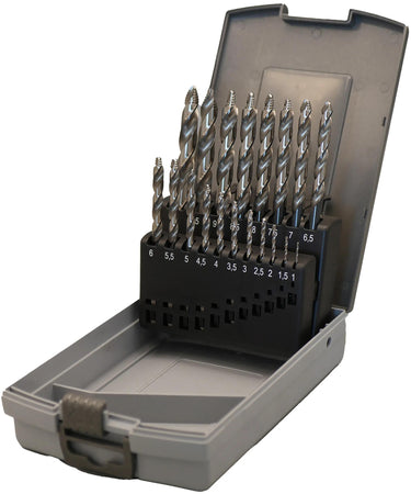 Pro spiralbohrersatz stb4329 step twist drill set , 1.0-10mm, 19 pcs.