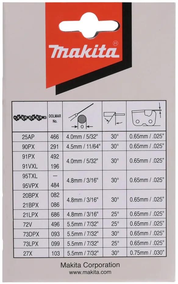 Afbeelding laden in galerijviewer, Makita accessoires makita zaagketting 191h02-6 saw chain 35cm, 3 8 pcs. makita, 1.1mm groove widt

