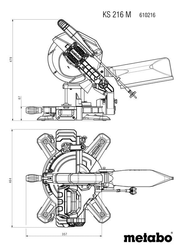 Load image into Gallery viewer, Metabo afkortzaag ks 216 m | nieuwste model - 610216000
