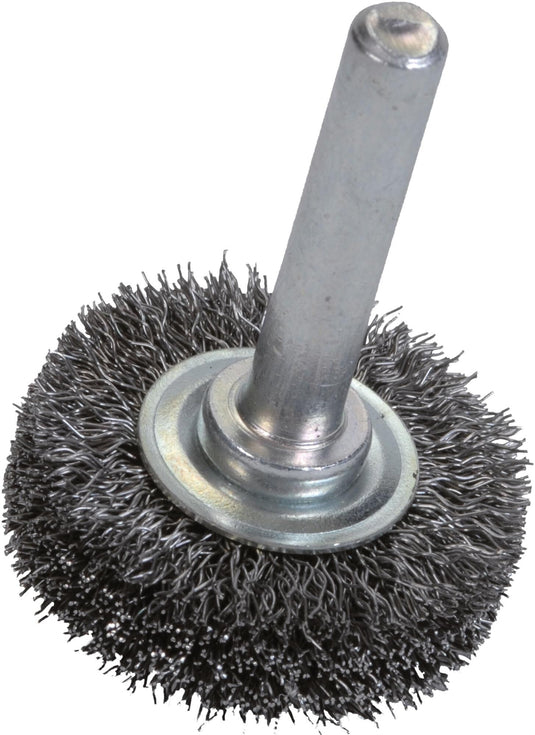 Norton ronde borstel round brush with 6mm shaf 20x4.0 steel
