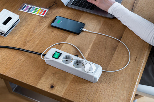 Brennenstuhl adapter usb socket adapter burning chair 2.4a, white