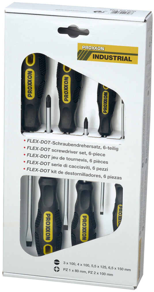 Proxxon schroevendraaier set flex dot screw driver sets 6-te. schl.+kreuz.(pz)