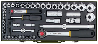 Proxxon dopsleutel set socket wrench set 56-t.