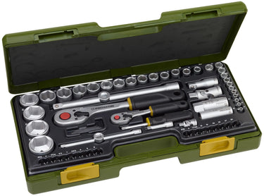 Proxxon dopsleutel set socket wrench sets 65-te. 1 2 and 1 4