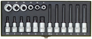 Proxxon steckschlüsselsatz multi-tooth screw set xzn 18-piece
