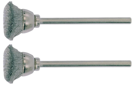 Proxxon pinselbürste brushes w.shaft 2pcs d=13mm stainless