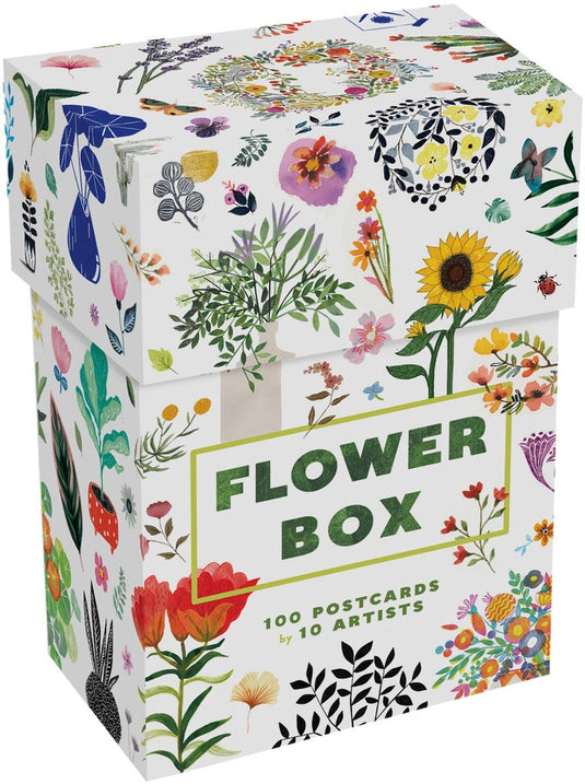 Princeton architectural press flower box - 100 postcards by 10 artists - 12 x 17 cm
