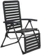 Lifetime garden verstelbare tuinstoel - zit en ligstoel tuin - campingstoel opvouwbaar - 104 x 62 x 151cm - zwart