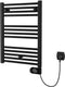 Plieger elba elektrische handdoekradiator – handdoek verwarmer – met klokthermostaat – 70.2 cm x 50 cm – 300 watt – mat zwart