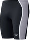 Speedo solid splice jammer heren - strakke zwembroek heren - chloorbestendige zwembroek mannen - sportzwembroek heren met trekkoord - zwart grijs - s