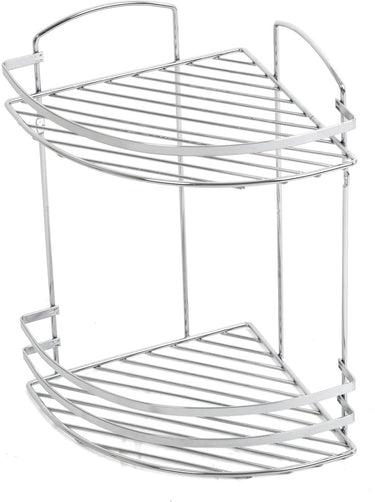 Plieger solid doucherek - hoekplanchet - 2 laags - draadmodel - chroom
