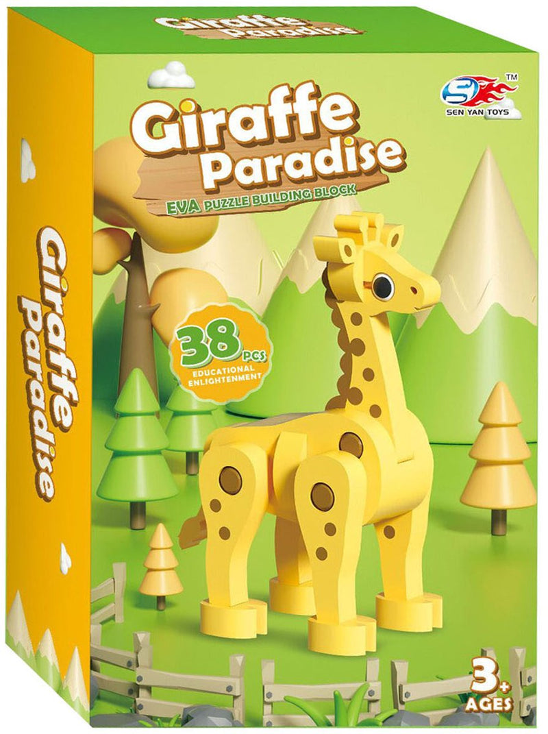 ギャラリービューアに画像をロードする, Lobbes speelgoed bv foam bouwset 3d giraffe
