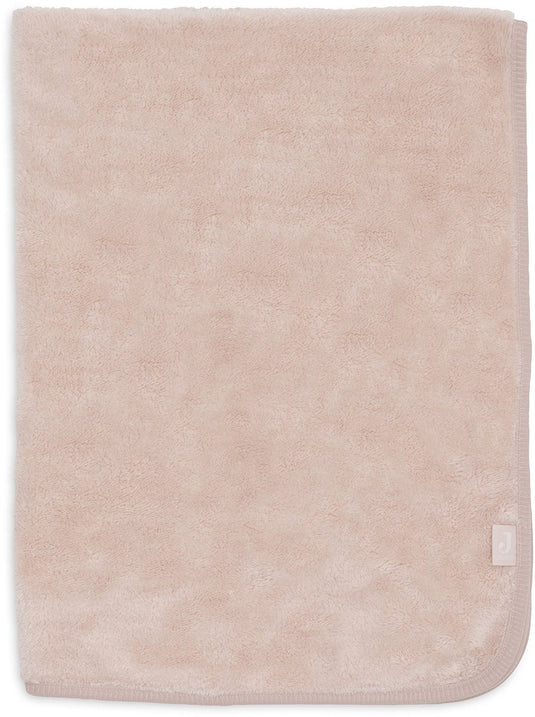Jollein baby deken ledikant - 100x150cm - basic sherpa jersey - silk rose