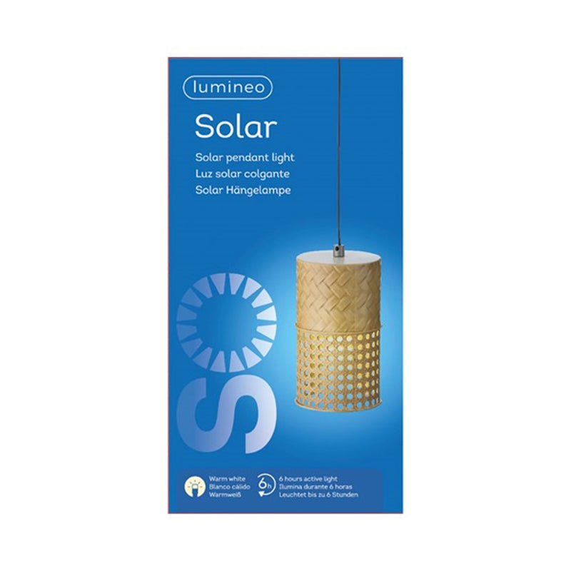 Afbeelding laden in galerijviewer, Lumineo led solar hanging light ø11-h18cm metaal warmwit. brandt tot 6 uren.
