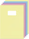 Kangaro schriften a4 - met lijn - pastel kleuren - 5 stuks - k-583007