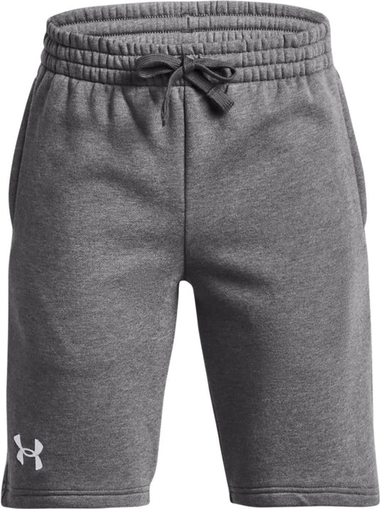 Under armour ua rival fleece shorts jongens sportbroek - grijs