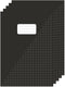 Kangaro schriften a4 - met ruit 10mm - zwart - 5 stuks - k-583004