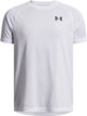 Under armour ua tech 2.0 ss-wht jongens sportshirt - wit - zwart