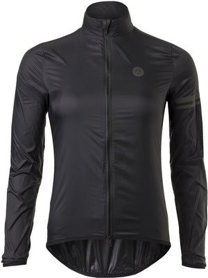 Agu wind fietsjack ii essential dames - zwart - m - winddicht - two-way rits
