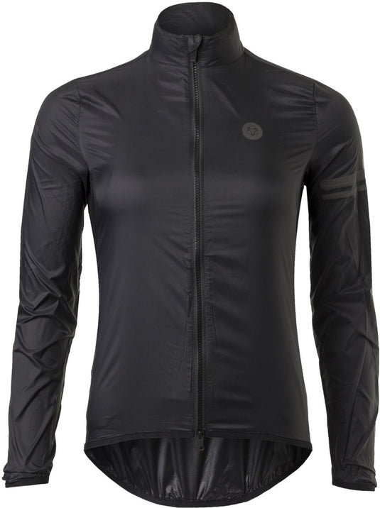 Agu wind fietsjack ii essential dames - zwart - m - winddicht - two-way rits
