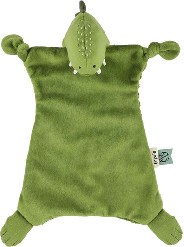 Trixie mr. dino knuffeldoekje – ribfluweel – met speenlus - ideaal als geboortegeschenk
