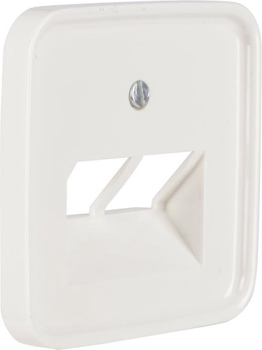 Busch-jaeger refl centraalplaat polar wit tel data 2x8pl